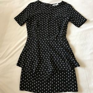 Steven Alan Silk Peplum Short Dress, Size 0